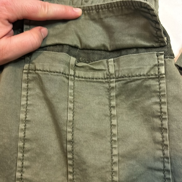 ✨Women’s XS Marrakech Anthropologie Army Green Zip Button Up Utility Coat Jacket - Picture 8 of 12